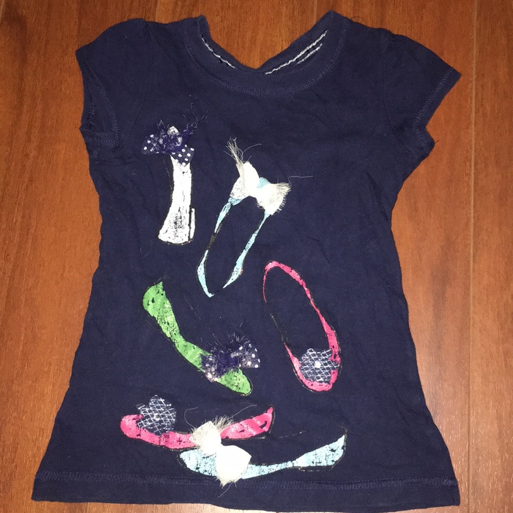 Navy shoes tee size XS
